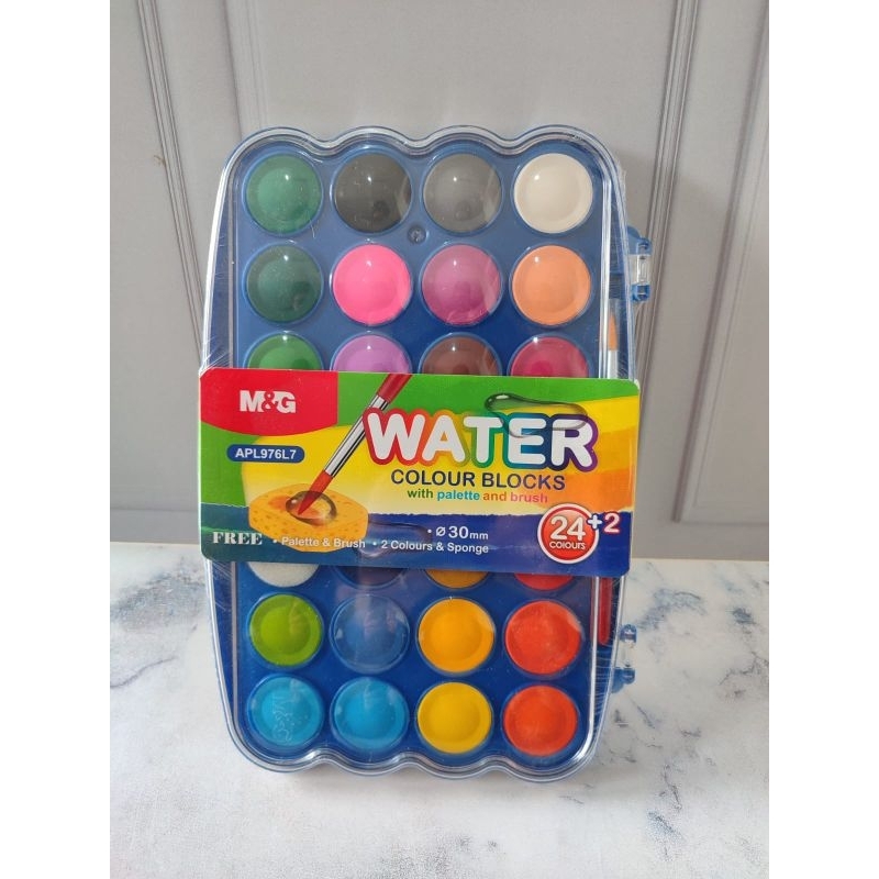 

Cat Air 24 + 2 Warna M&G Water Colour Blocks APL976L7