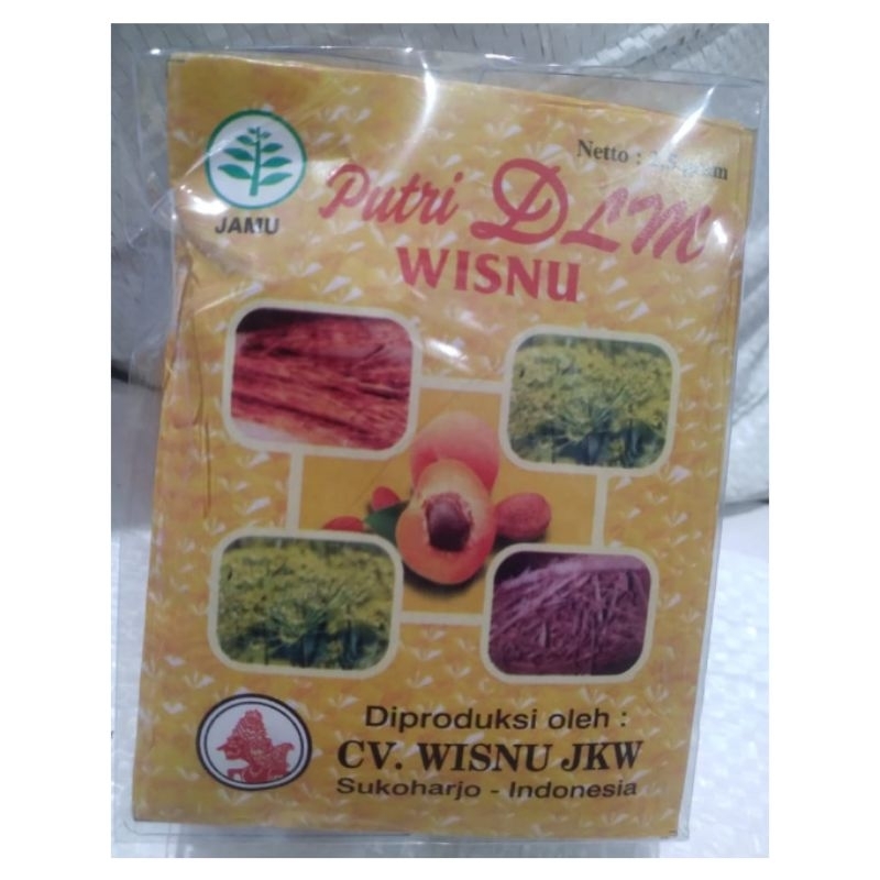 

Jamu Putri Delima cap Wisnu JKW isi 10 sachet