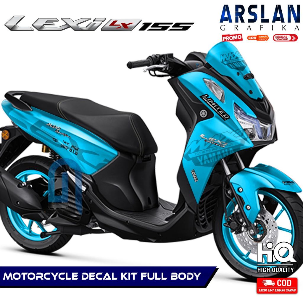 【COD】Decal Lexi 155 Full Body - Stiker Motor Lexi 155 New Fullbody - Dekal Lexi 155 New Desain Polos