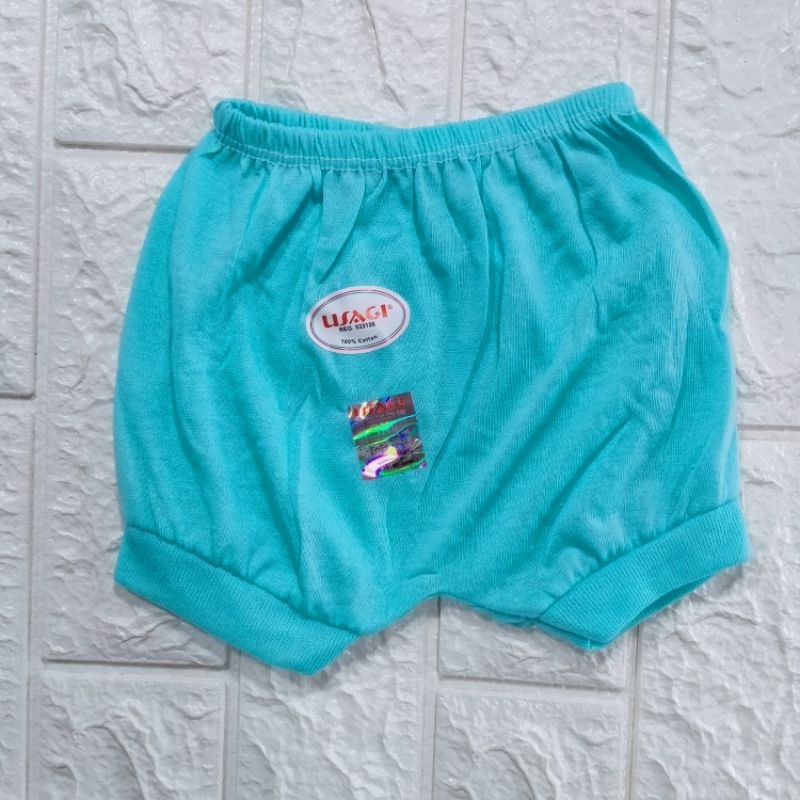UsagiSNI || 6 Pcs Celana Pendek Bayi Usagi Warna Polos || Celana Pendek Baby Usagi Warna Polos Unise