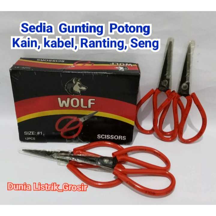 

Gunting Serbaguna Gunting Seng Gunting Kodok 7,5 Inch / Gunting Kain / Seng / Kertas Serbaguna dan Tajam Merek "WOLF" Tailor Scissors