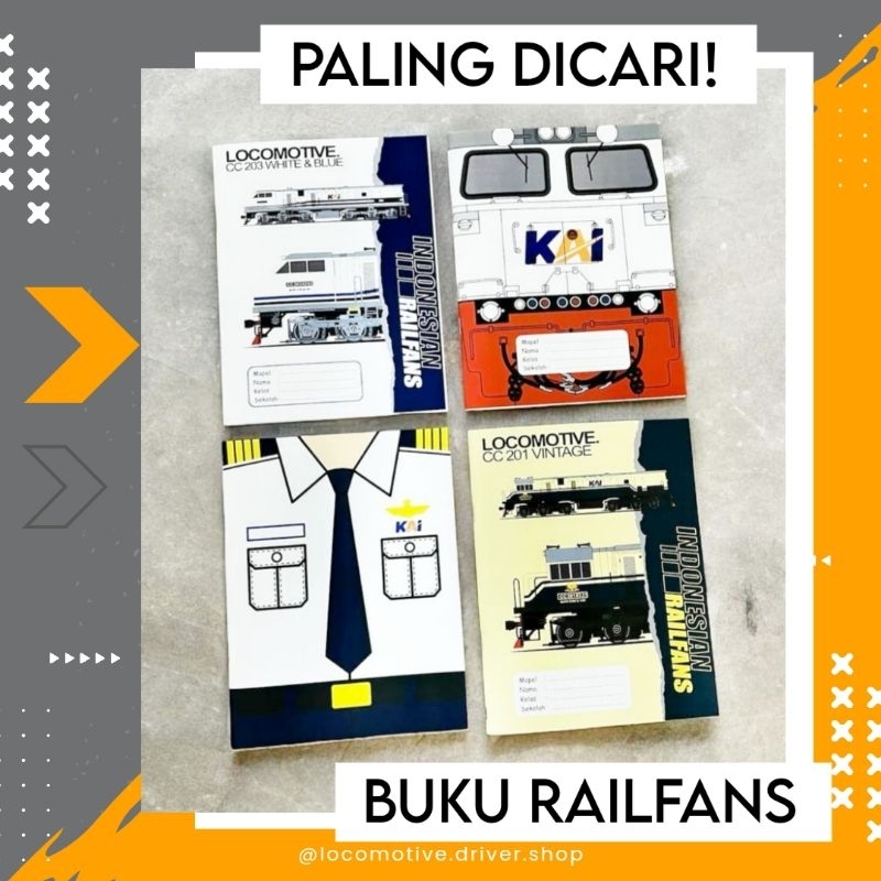 

Buku Tulis Kereta Api Masinis Keren by @warieharga