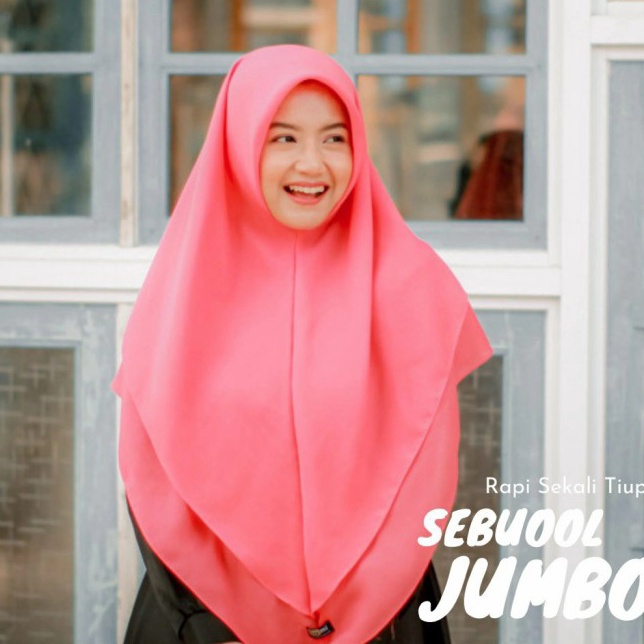 Jilbab Qumi Label Sebuool instant Jumbo