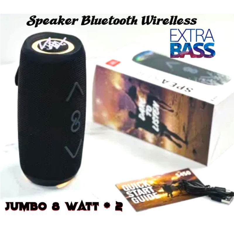 Speaker Bluetooth Wirelless Jbl Extreme 8+ Good Bass Extra Edition Real