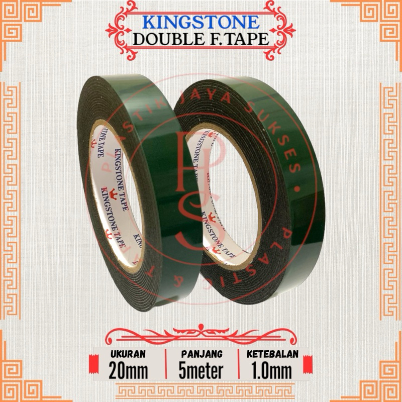 

Double Tape Foam + Lakban Busa dua sisi + Lebar : 20mm / 0,8mm + Panjang : 5meter + Kingstone Good Quality