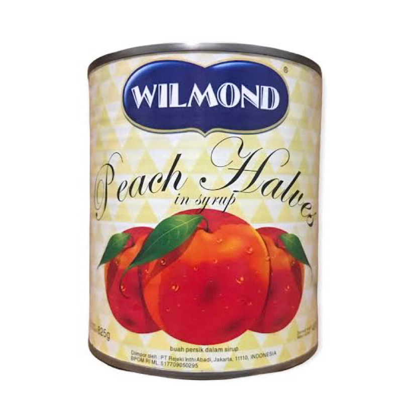 

BUAH PERSIK DALAM SYRUP KALENG WILMOND PEACK HALVES 825gr
