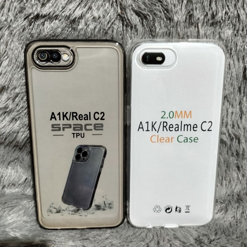 Softcase Casing OPPO A1K Selikon Bening Trasparan Pelindung belakang HP+Camera