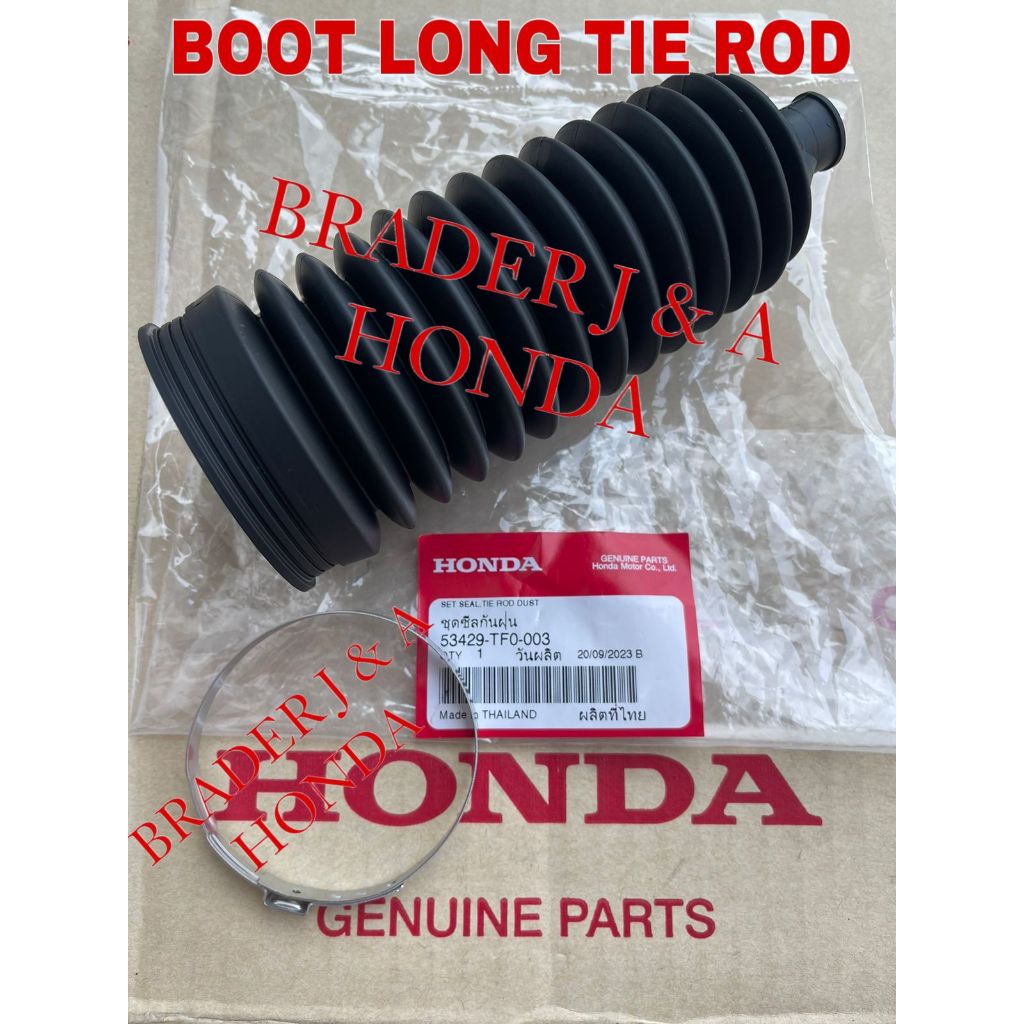 KARET BOOT LONG TIE ROD STEER GEAR BOX JAZZ GE8 GK5 CITY GM2 GM6 FREED MOBILIO BRV CRV GEN 4 RM1 RM3