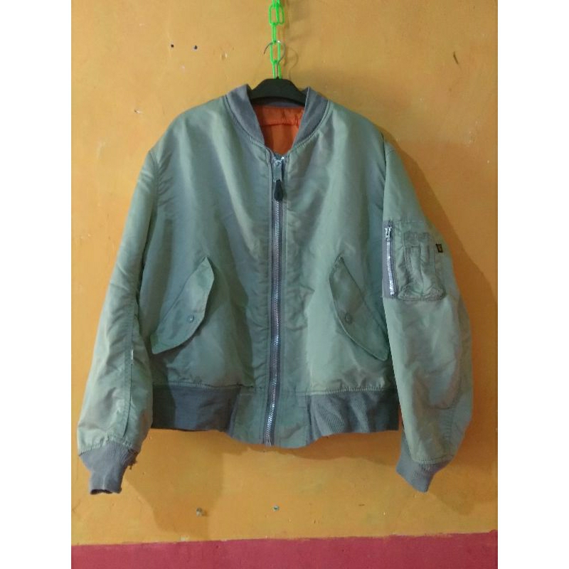 jaket varsity bomber alpha industries vintage flyers jacket