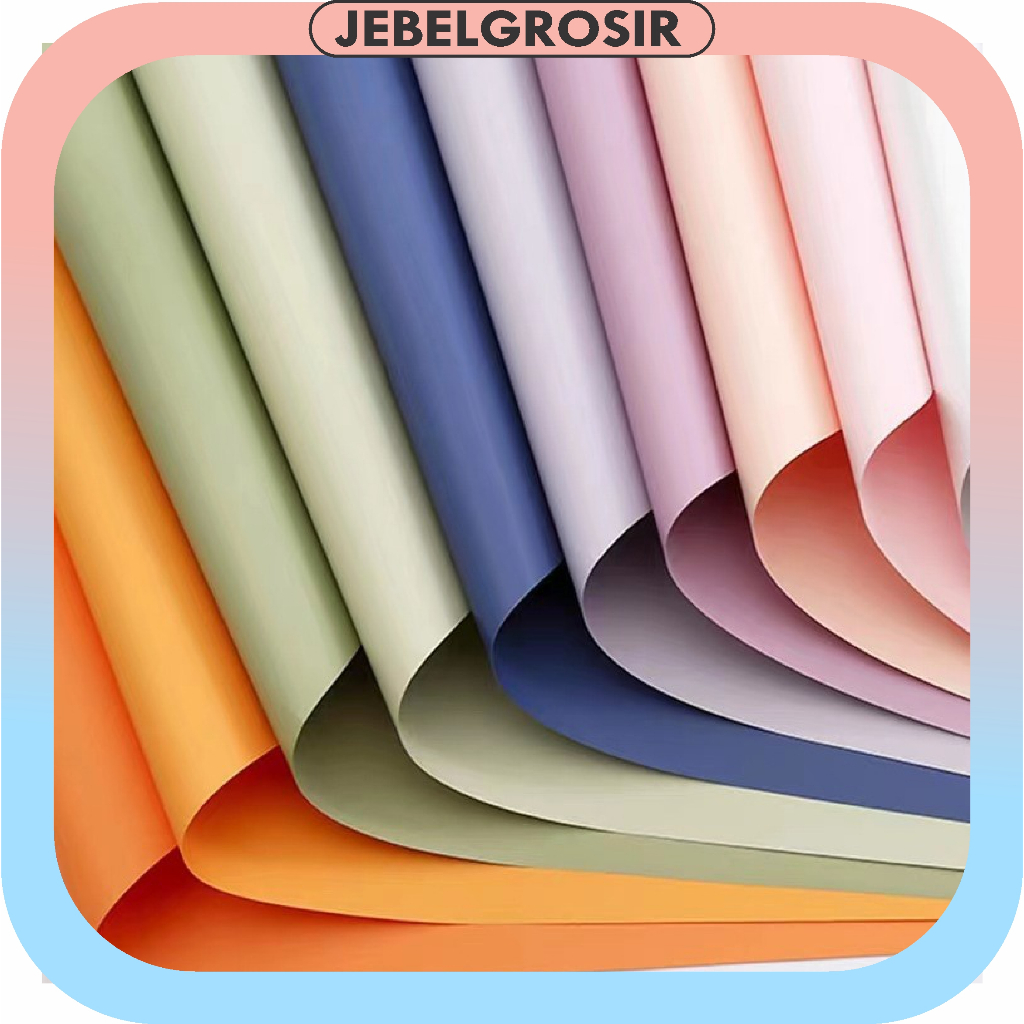 

Flower Wrapping Paper Full Color Cellophane Kertas Buket Bunga Warna Solid KB6309