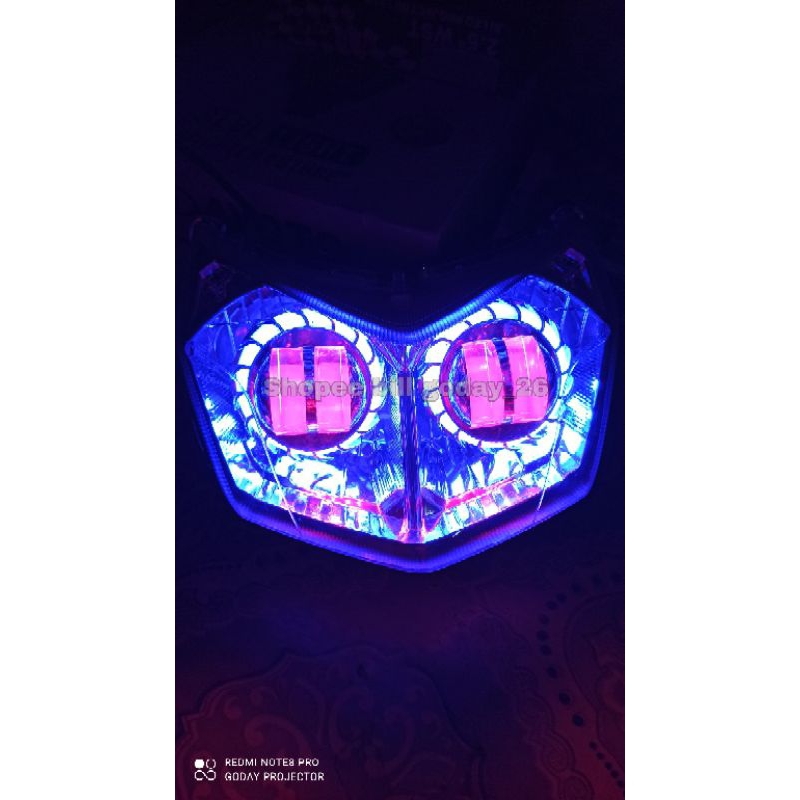 lampu supra x125 paket projie daymaker lampu terang