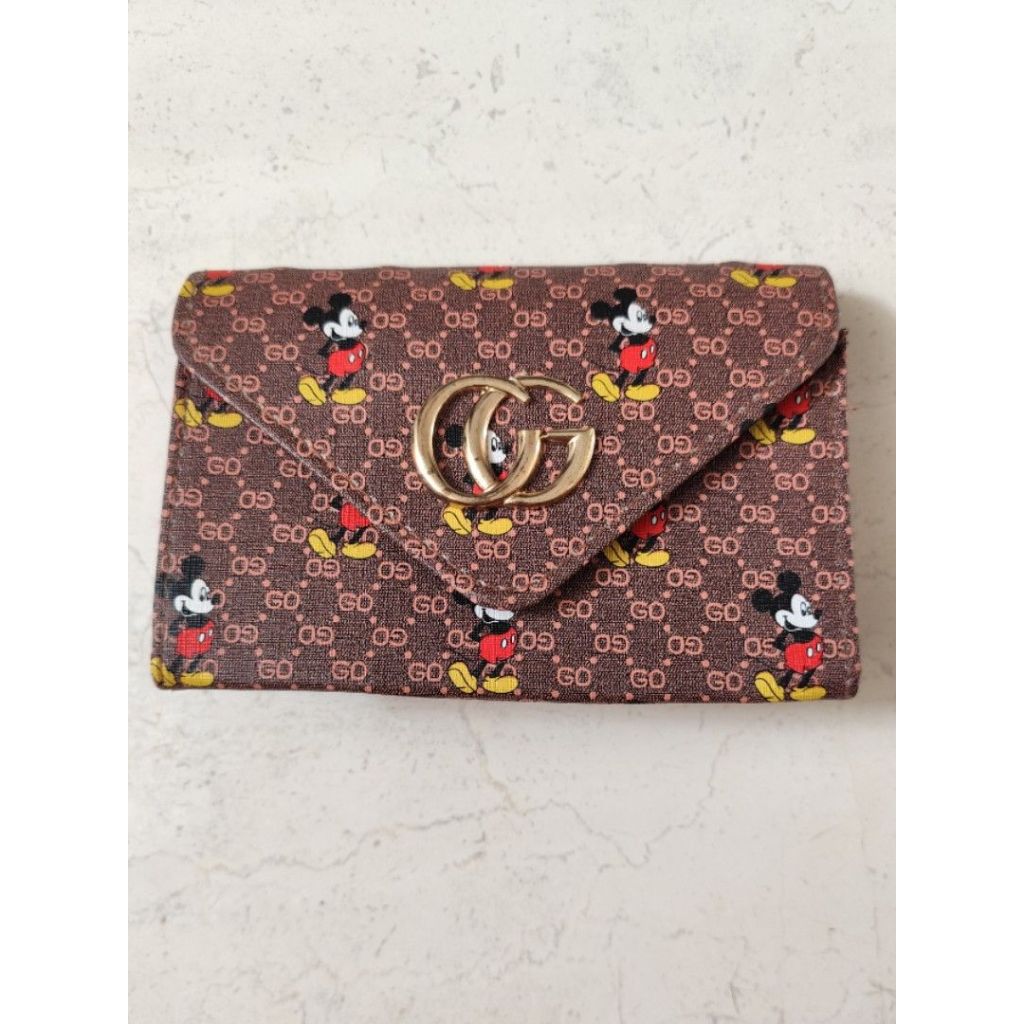 Tas Slempang Mickey Coklat (Tanpa Rantai)