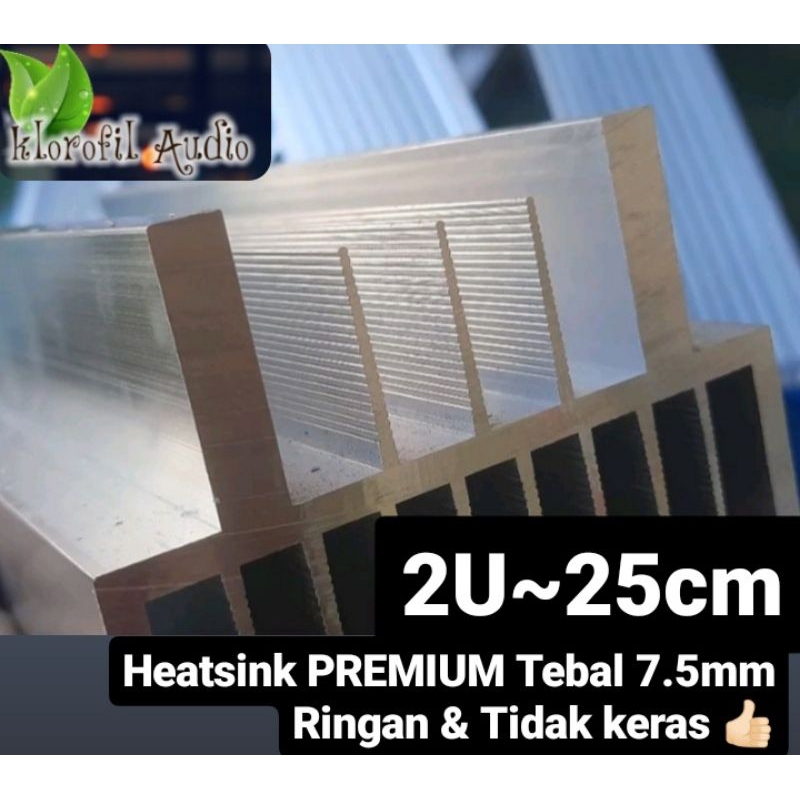 Heatsink pendingin 2U 25cm tebal 7.5mm
