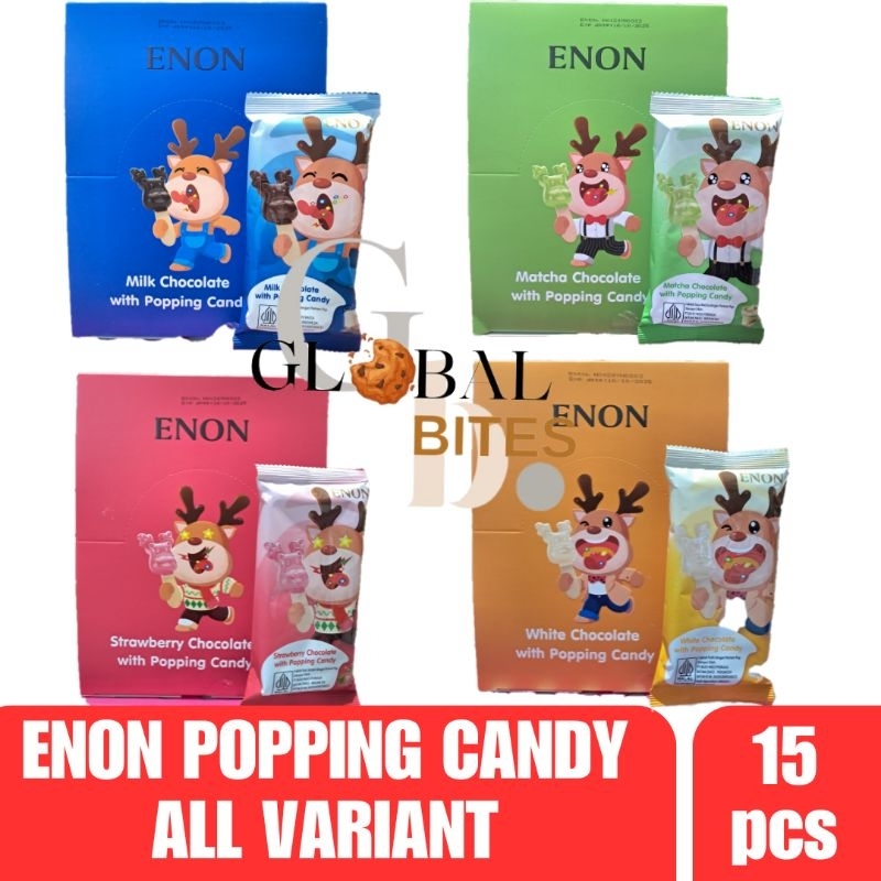 

Enon Popping Candy Permen Letup Milk Strawberry Matcha White Chocolate 15pcs