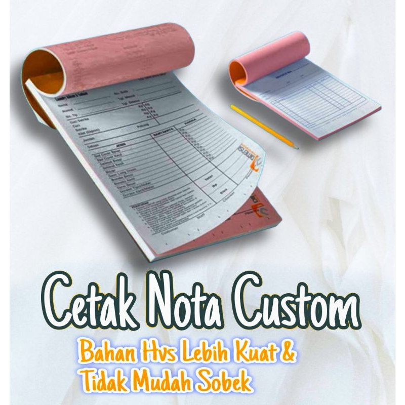 

Cetak Nota Custom 1/4 Folio Isi 50 Lembar