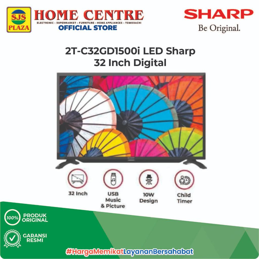 SHARP LED TV Aquos Digital 32 Inchi 2T-C32BD1I-TG