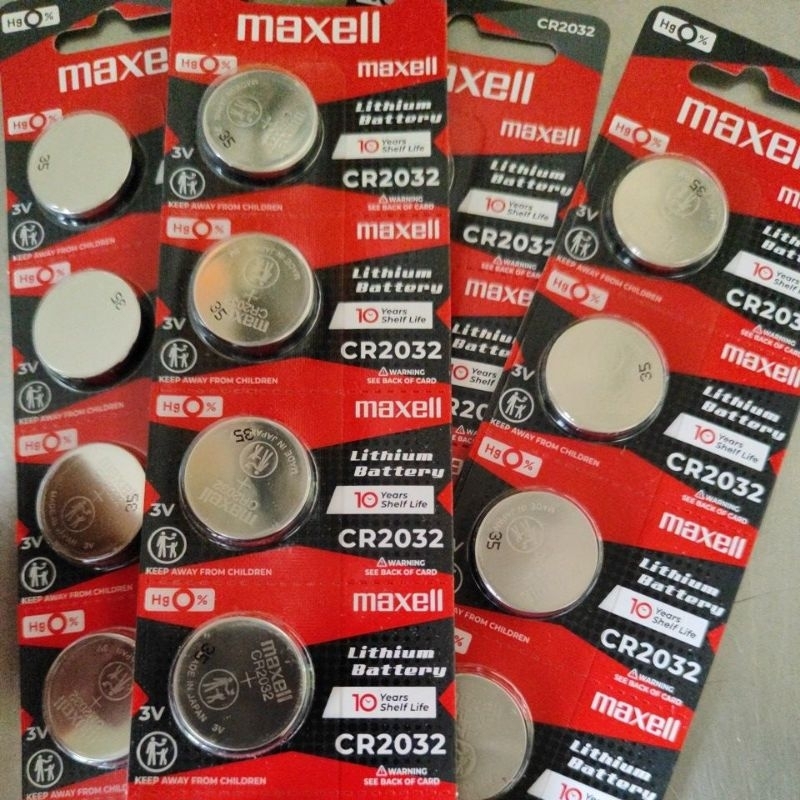 BATTERY BATERAI BATRE 2032 CR2032 MAXELL CR2032 ORIGINAL MAXELL