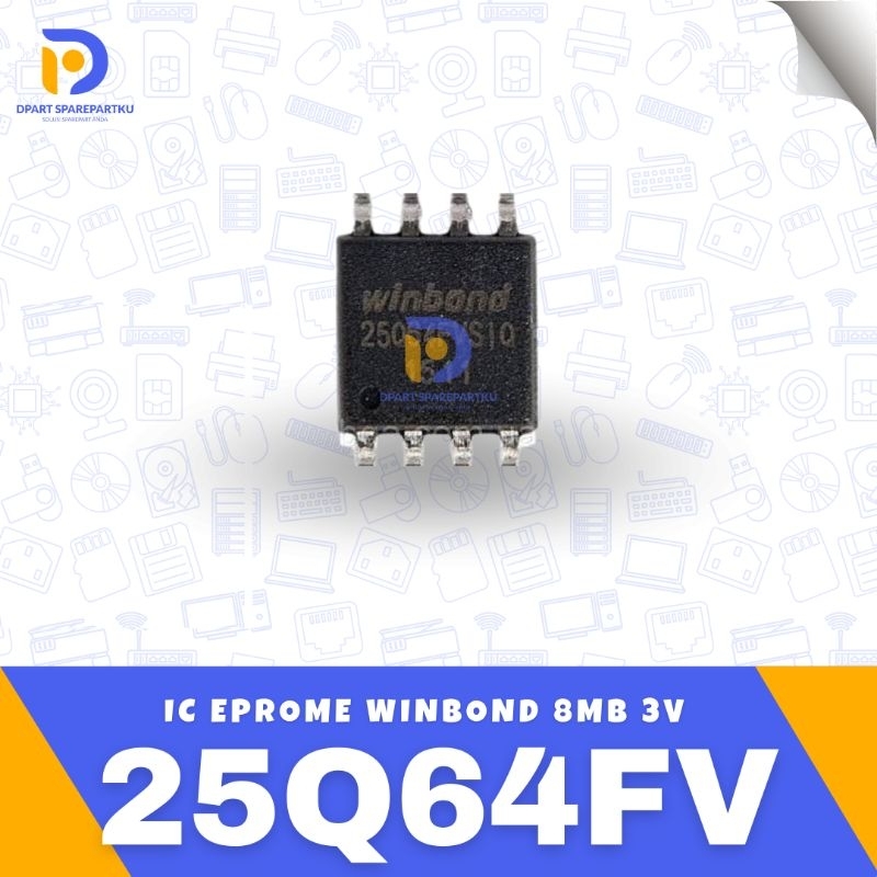 IC WINBOND 25Q64FV 25Q64FVSIG 8MB 3V