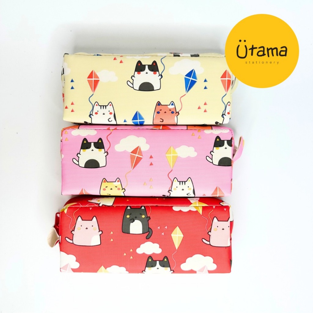 

Tempat Pensil Kain Resleting Motif Kucing Linko PC-117 / Kotak Pensil / Pencil Case
