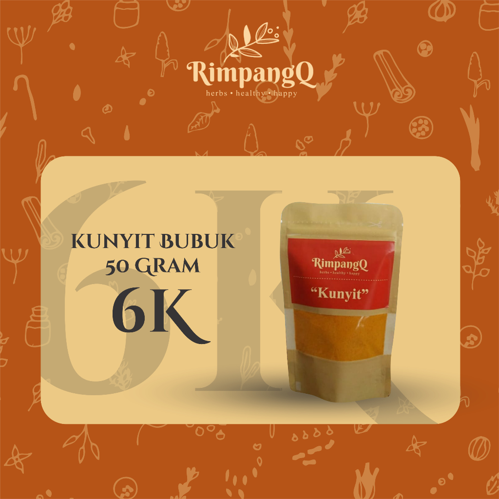 

Kunyit Bubuk by Rimpang Q Produk Halal Original 50 Gram