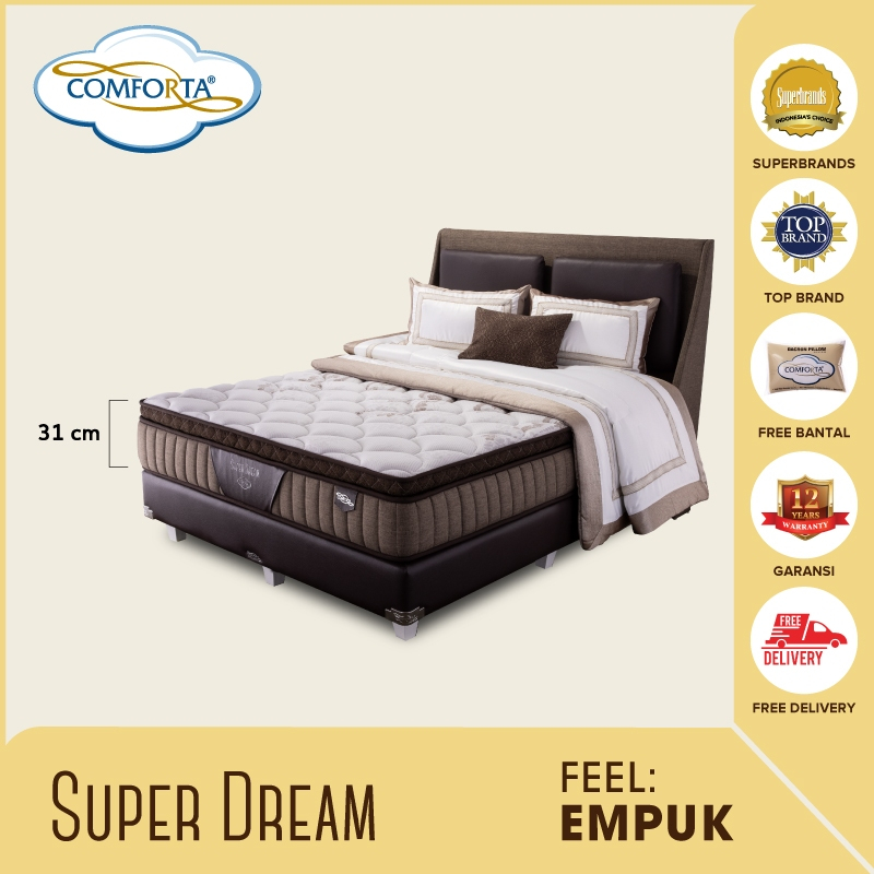 SC COMFORTA Kasur Springbed Super Dream Fullset