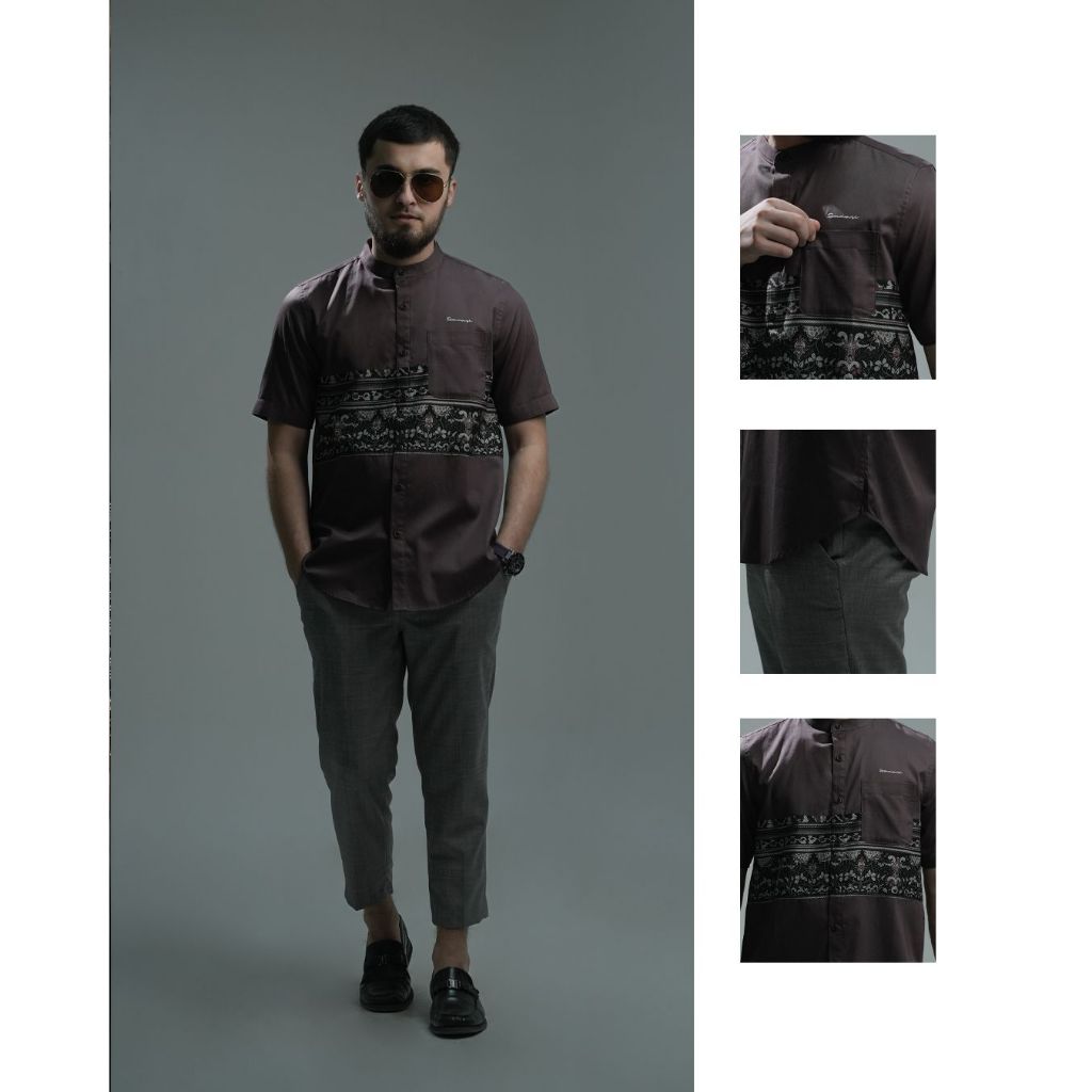 SAMASE Kemeja Batik Original Kemeja Koko Kemko R-073