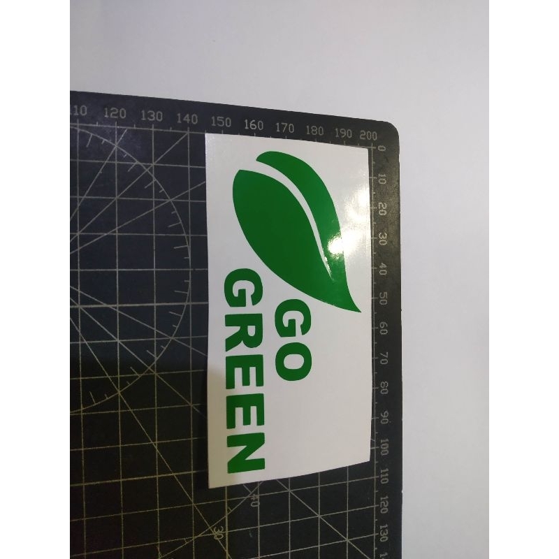 

cutting stiker go green