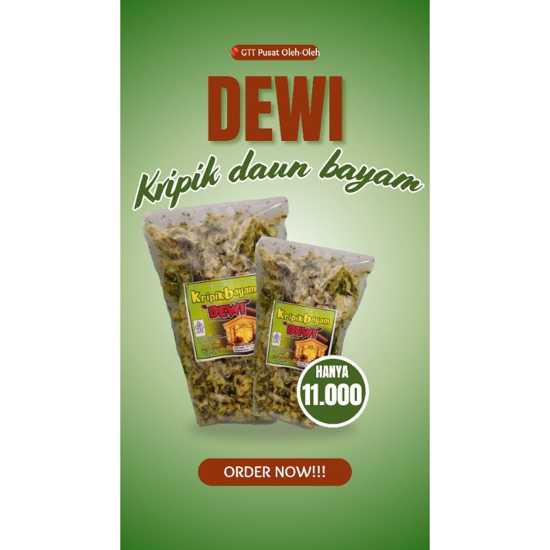 

Kripik Bayam Dewi Snack|kripik daun bayam renyah