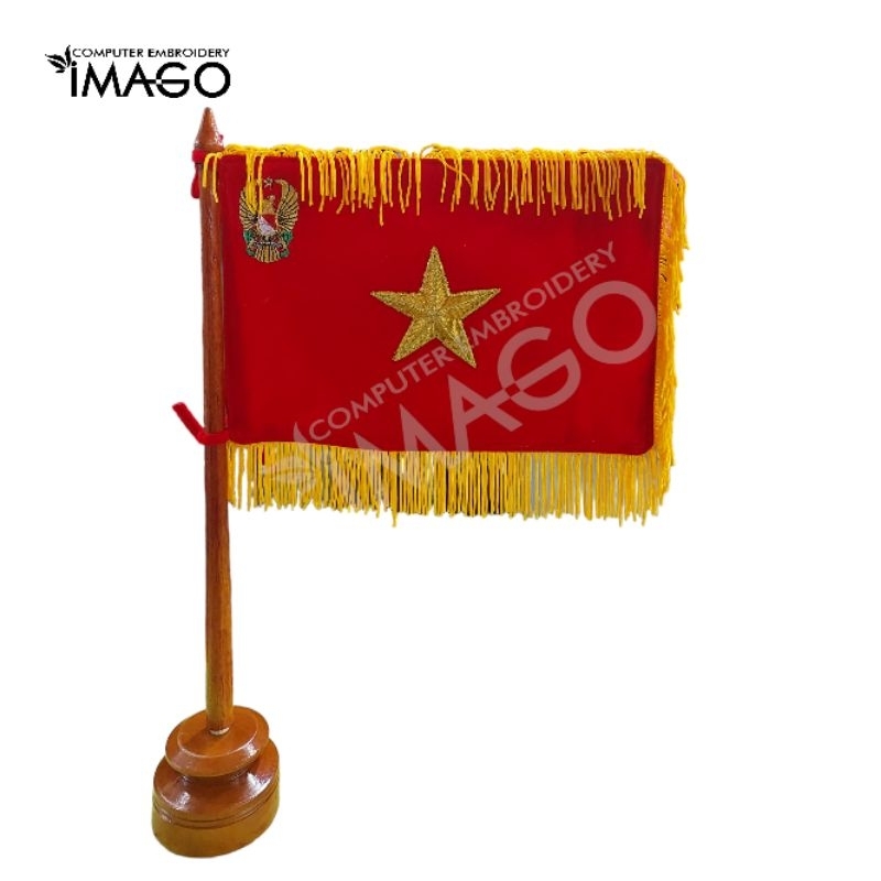 Bendera Meja TNI AD | Bendera Miniatur Bintang satu TNI AD