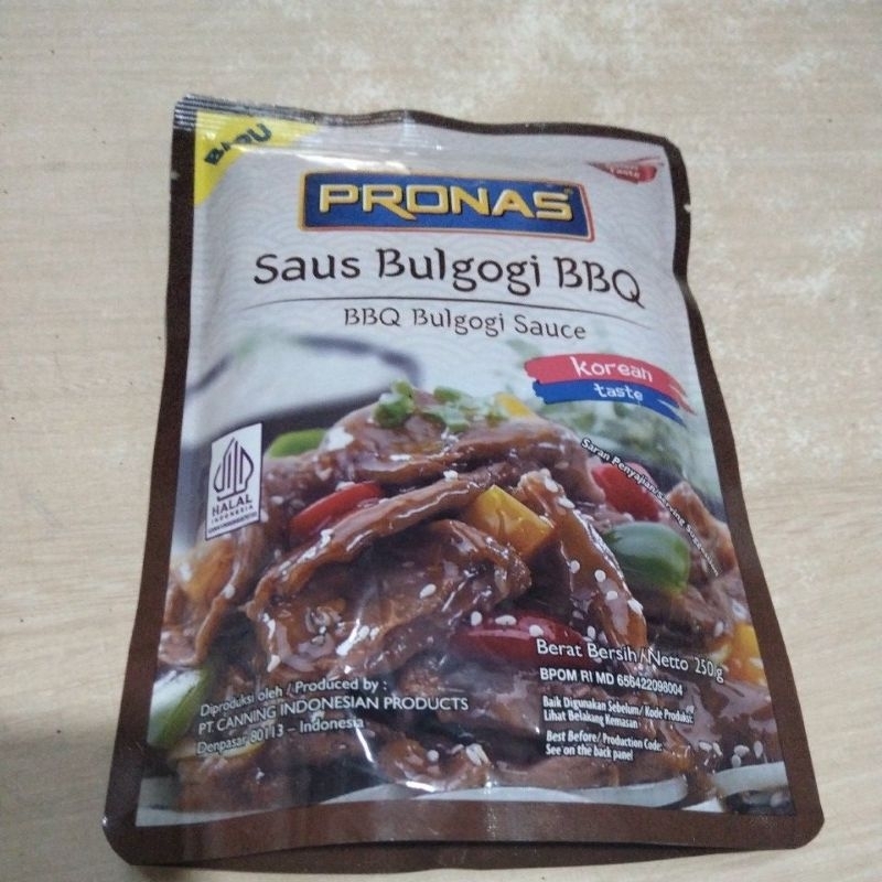 

pronas/pronas saus Bulgogi/saus Bulgogi/Bulgogi sauce/saus Bulgogi instan/instan Bulgogi sauce