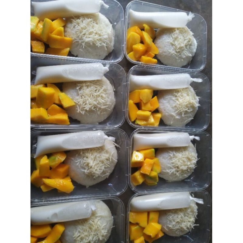 

Homemade Mangga Ketan Thinwall 500ml / Mango Sticky Rice Thinwall 500ml Buatan Rumahan