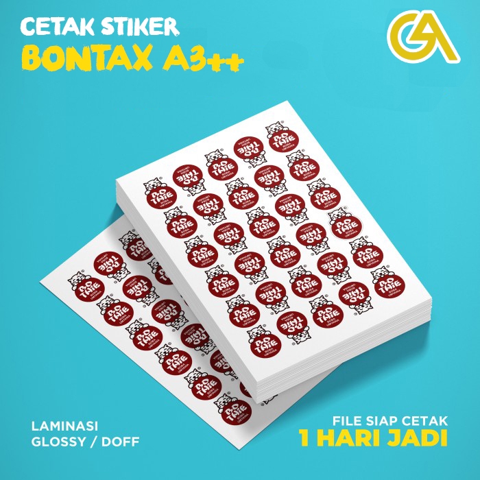 

Stiker makanan minuman serba guna free cutting