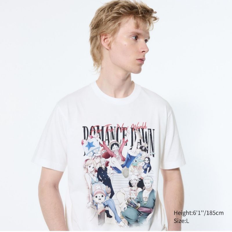 UT One Piece 25th Lengan Pendek Uniqlo | Romance Dawn