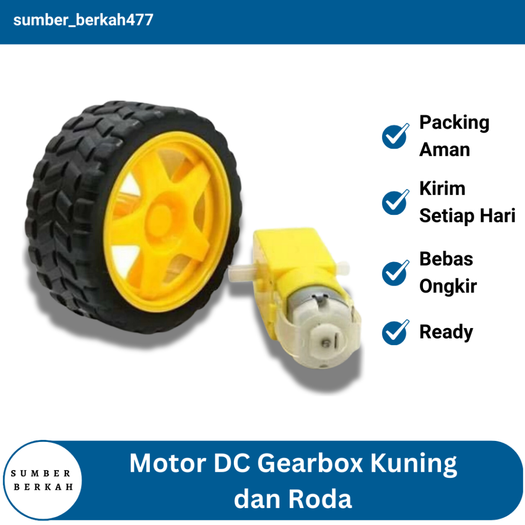 Motor DC Gearbox + Roda