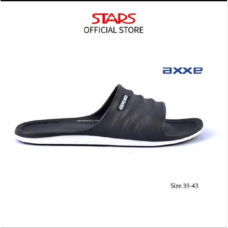 AXXE Sandal  Pria  Thong Inti-21 Hitam Termurah (size chat dulu ya)