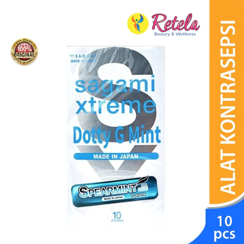 Kondom Sagami Xtreme Dotty G Mint Isi 10