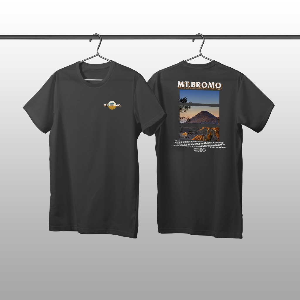 Kaos Pendaki GUNUNG BROMO MOUNTAIN | Baju Distro Outdoor Hiking Tshirt Camping Adventure - Kaos Pend