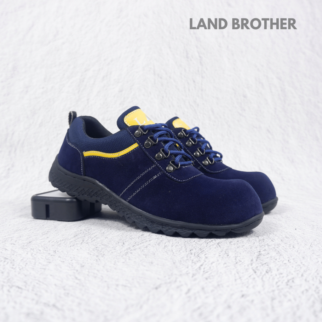 sepatu safety sporty pria-sepatu sneakers ujung besi-Land Brother