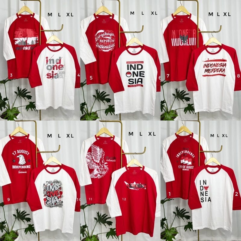 Kaos Nevada merah putih