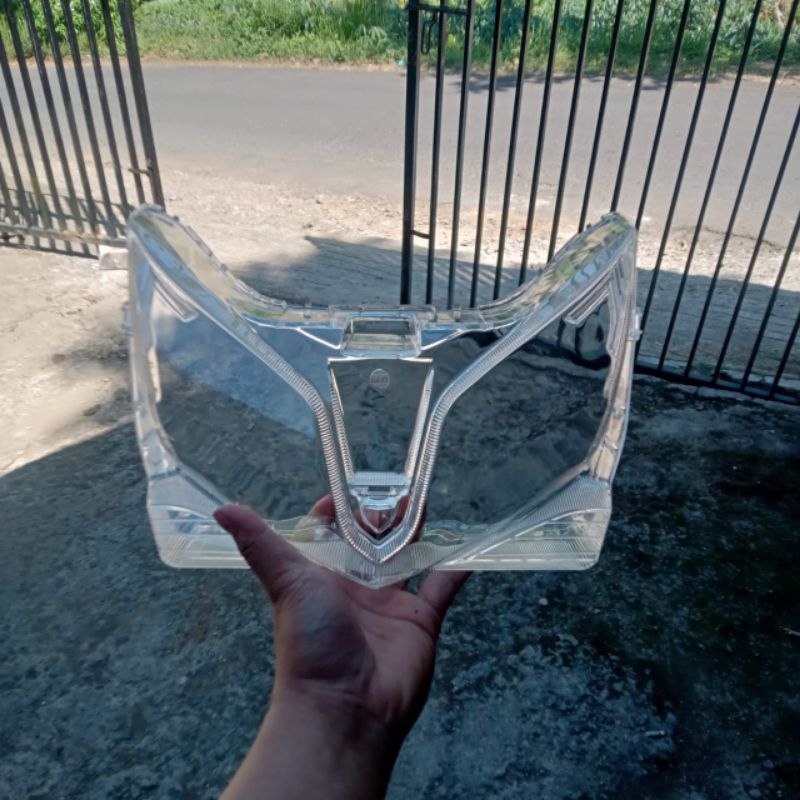 Kaca Mika Lampu Depan Vario Techno 125 Lama Tahun 2012 2013 2014 Ori merk WIN