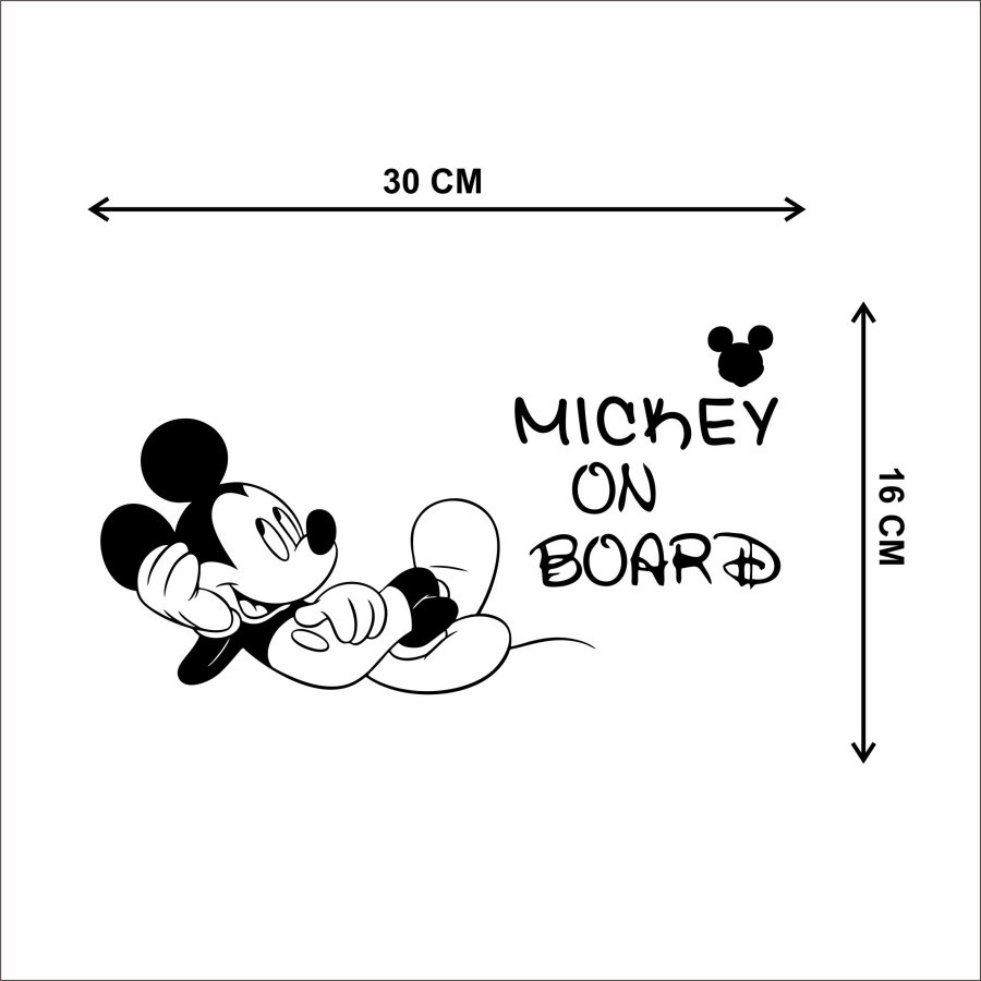 CUTTING STICKER MOBIL MICKEY MOUSE STIKER MOBIL LUCU