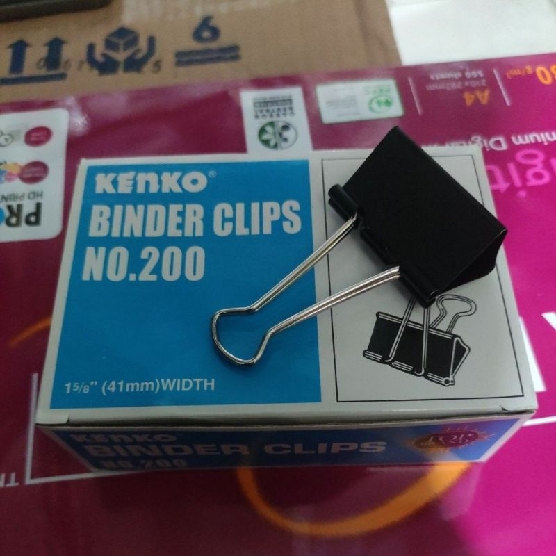 

Binder clip no. 200 41mm 1 box (isi 12pcs)