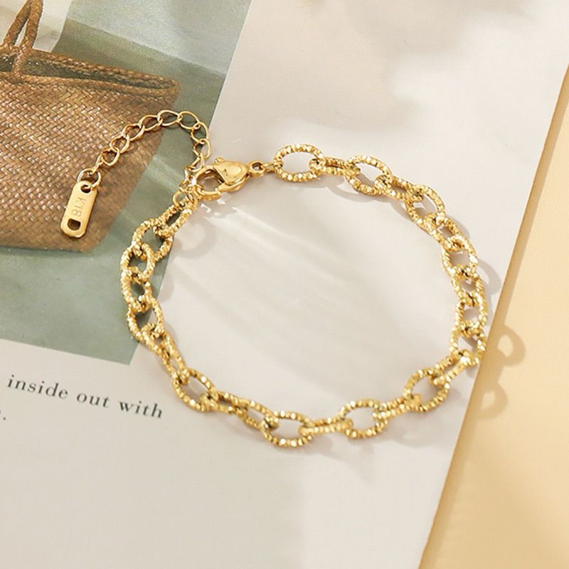 Gelang Titanium Rantai Nori Ukir