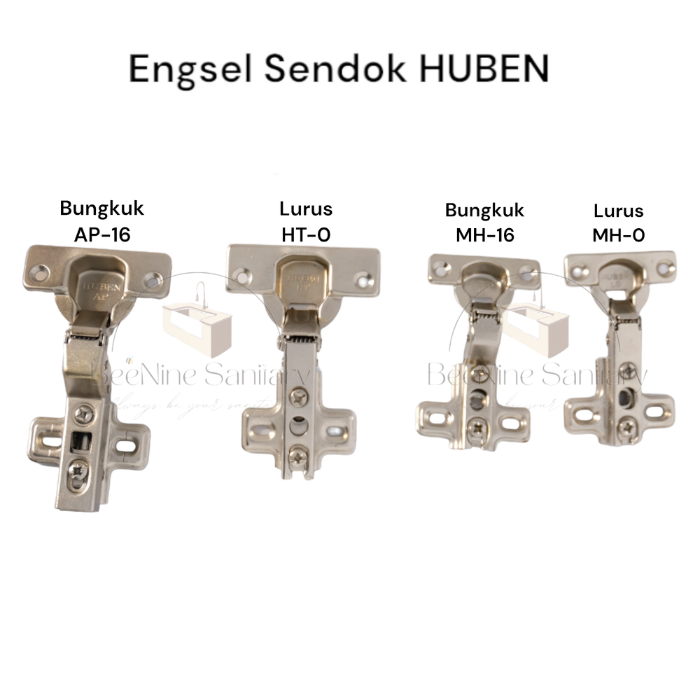 Engsel Sendok Pintu Lemari HUBEN / Engsel Sendok Bungkuk / Engsel Sendok Lurus / Engsel Sendok Clip 