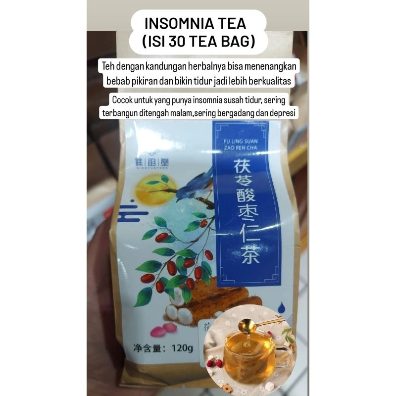 

Insomnia tea herbal chengwoh isi 30 tea bag ( PO penang)