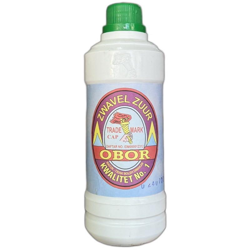 ZWAVEL ZUUR CAP OBOR 1000 ML/1 L/ASAM CUKA CAMPURAN AIR AKI DAN PEMBEKU GETAH KARET 1 LITER
