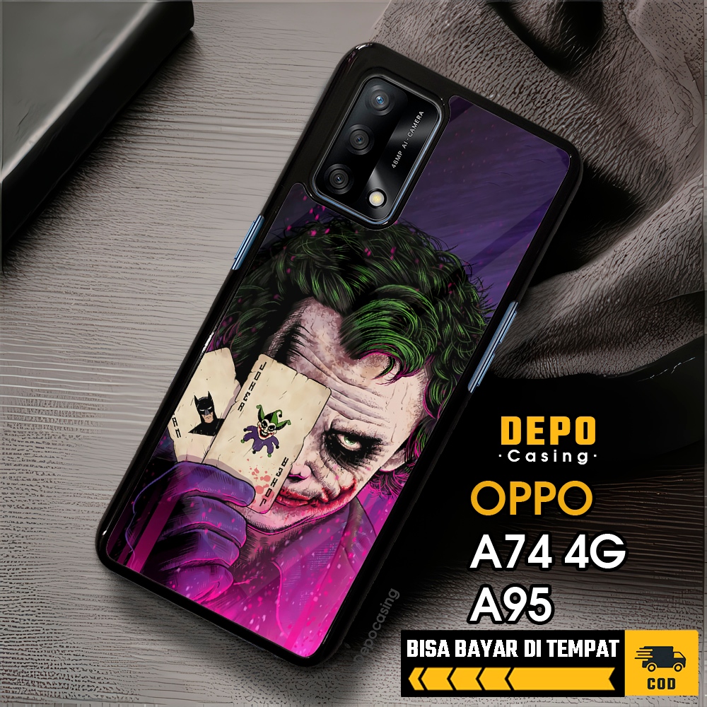 Case Oppo A74 4G A95 Casing Oppo A74 4G A95 Casing Depo Casing [JKER] Case Glossy Case Aesthetic Cus