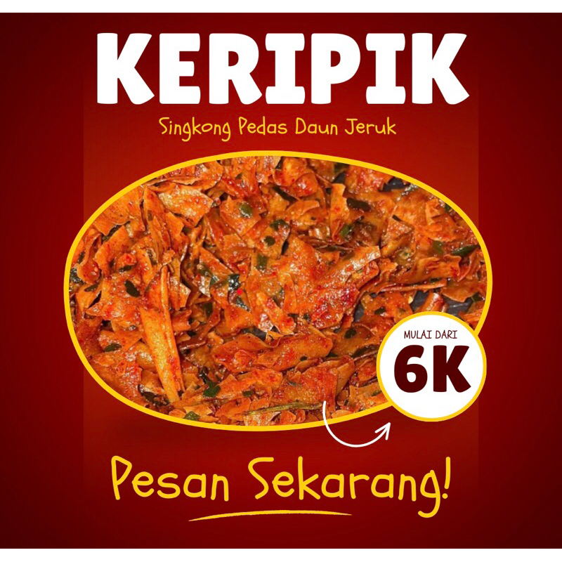 

500gr Keripik Singkong Pedas Daun Jeruk