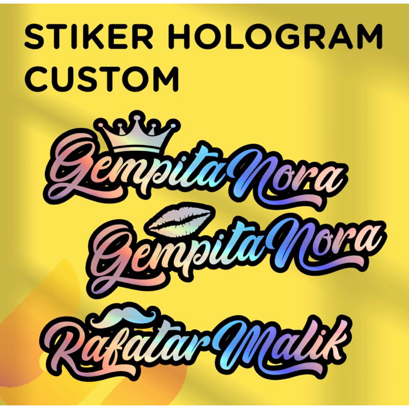 

STIKER NAMA TRENDY HOLOGRAM