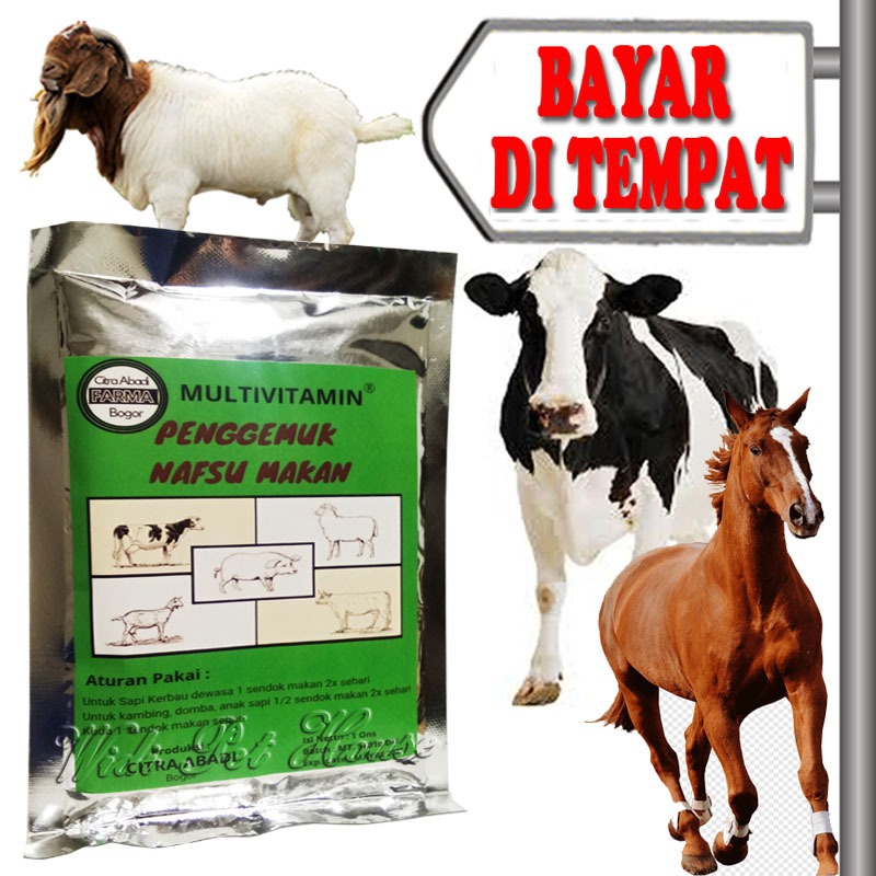 Vitamin Sapi Kambing Kuda Penambah Nafsu Makan Multivitamin Penggemuk